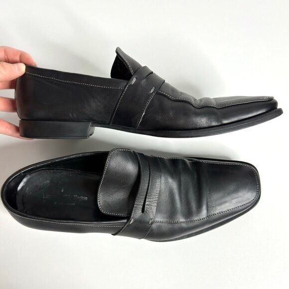 ERMENEGILDO ZEGNA Mens Black Leather Loafers main image 4